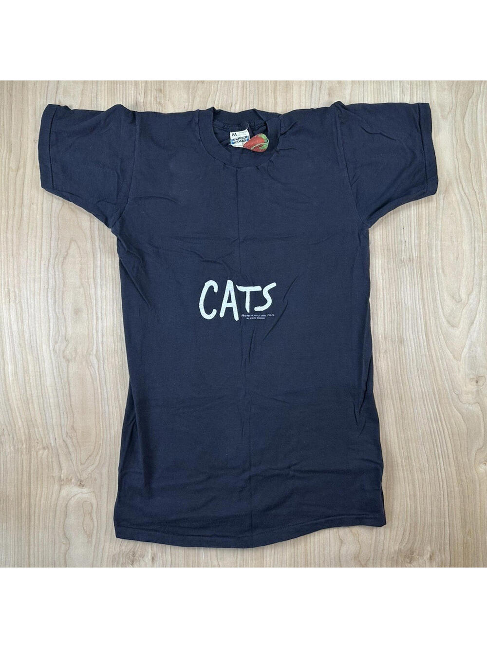 vintage 1981 CATS broadway musical DEADSTOCK T SHIRT screen stars NEVER WORN med